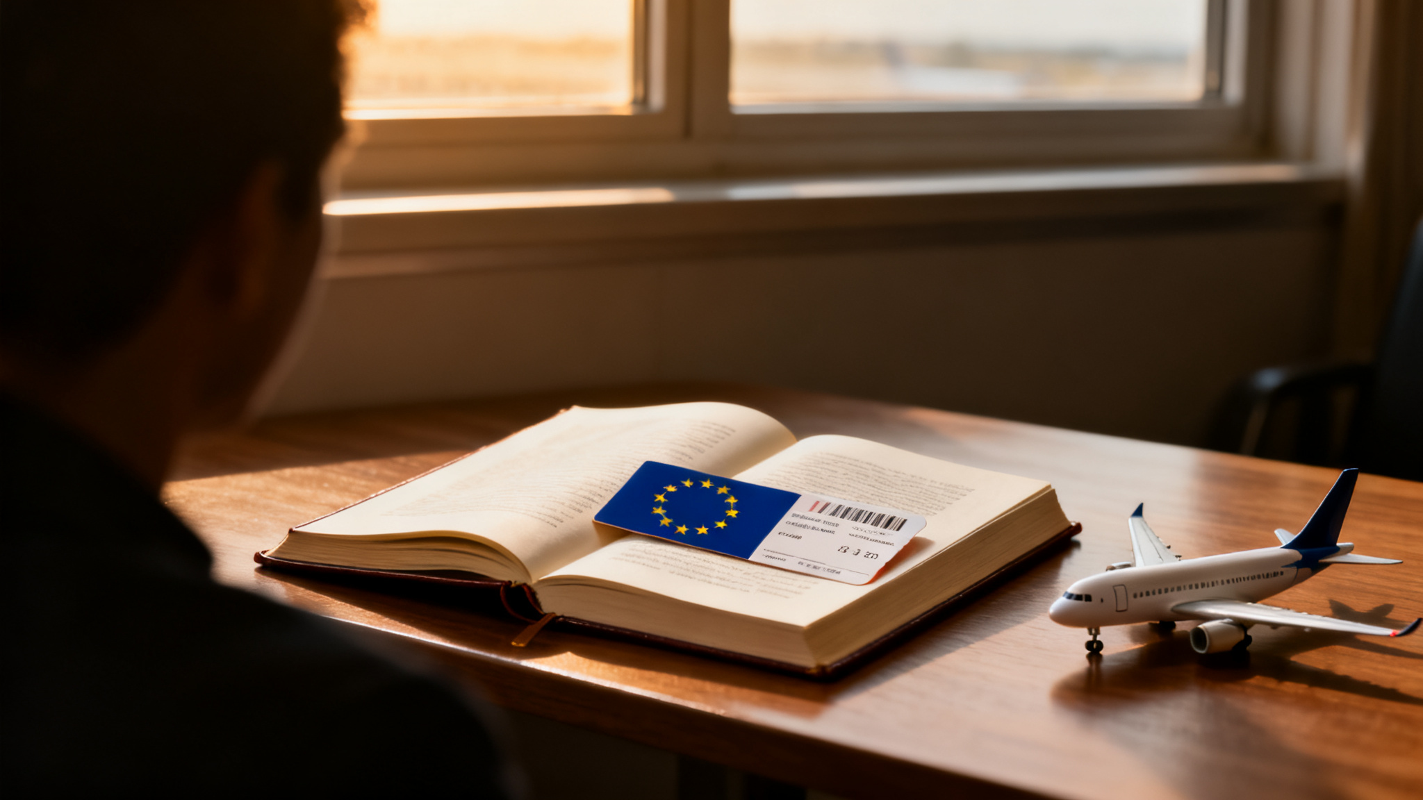 Passenger rights — book with EU flag